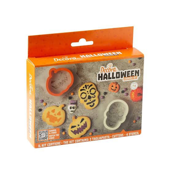 Decupator din plastic, Monstri Halloween, 4 sabloane, set 2 buc, 0255223 Decora