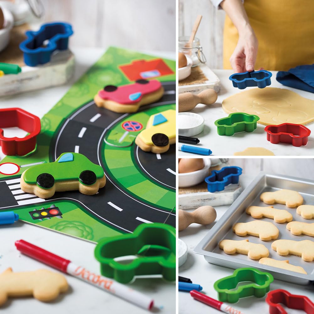 Decupator din plastic Masina, set 3 buc, 0255422 Decora