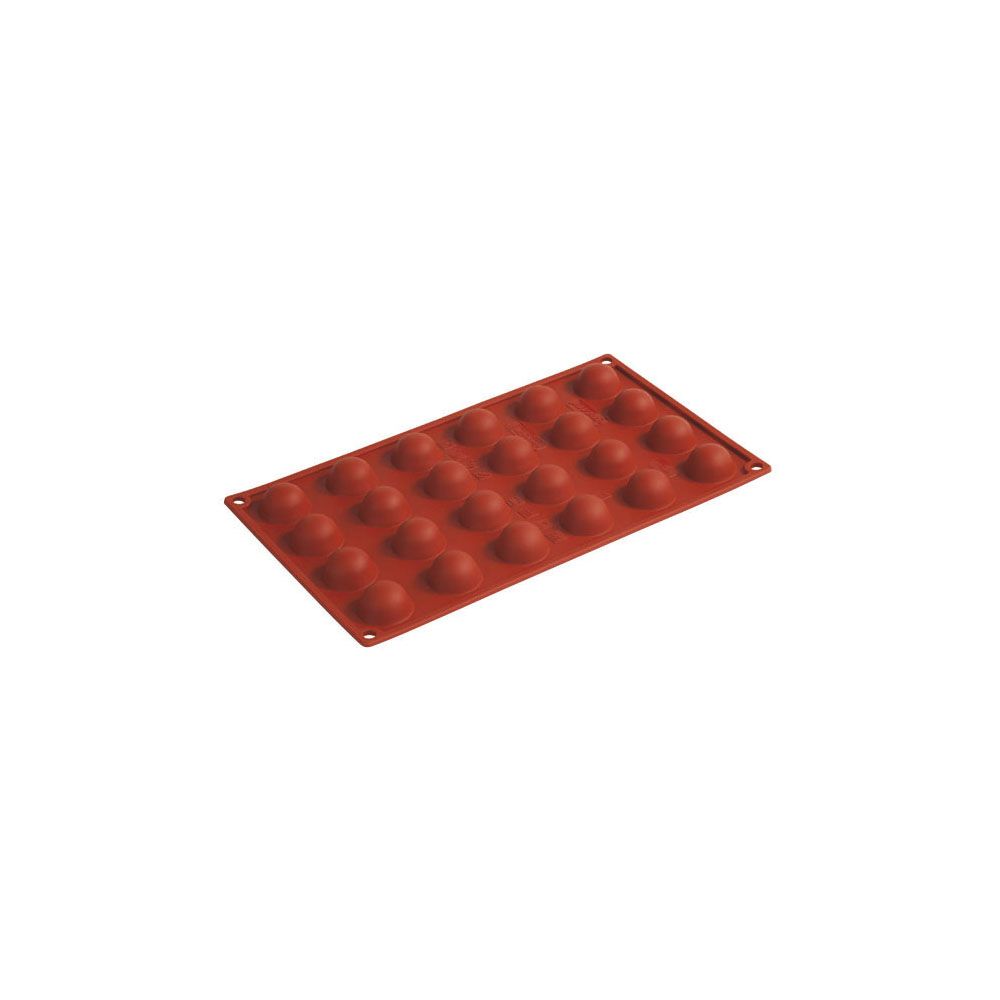 Forma silicon semisfere 175x300 mm, Ø3xh1.7cm, 24 cavitati Pavoni