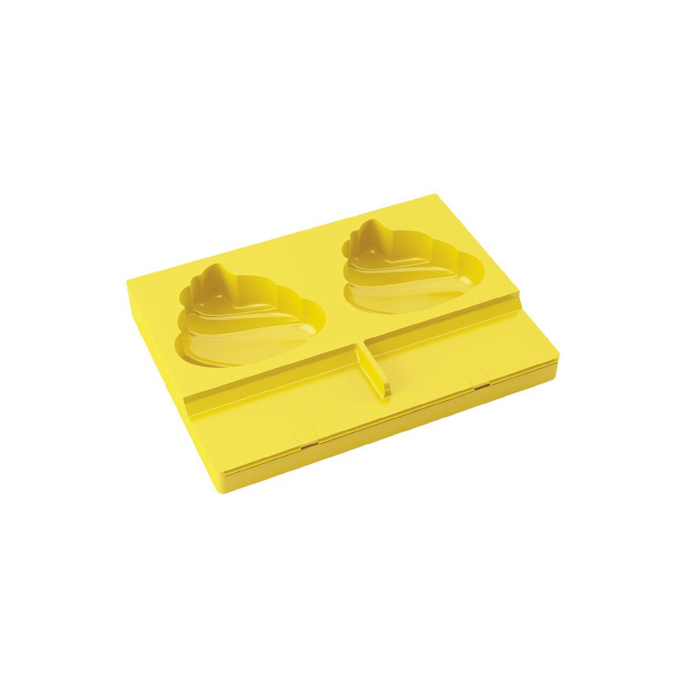 Forma silicon inghetata 195 x 145 mm - 2 cavitati Honolulu 83 x 84 mm + 50 betisoare Pavoni