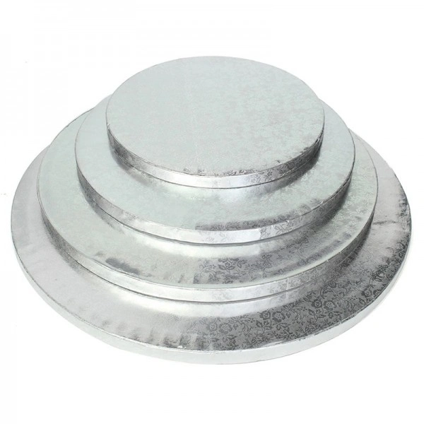Platforma tort rotunda argintie Ø35,50xH 1,2 cm GustaPro