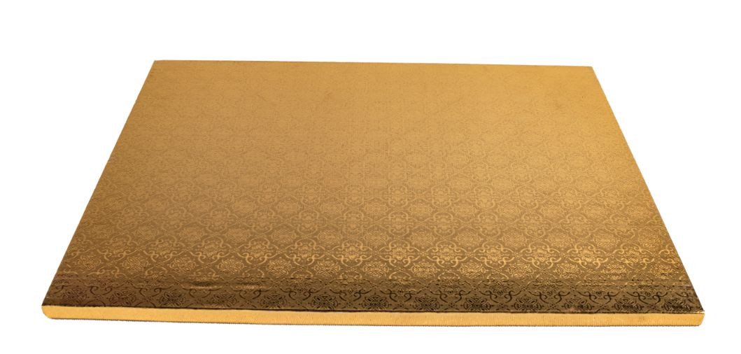 Platforma pentru tort aurie 35x48cm H1,2 cm GustaPro