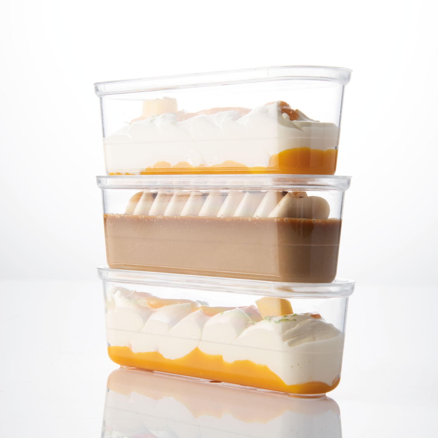 Cupe din plastic ovale, 137x37x41mm, 120ml, 100 buc, PMOCL001 MARTE