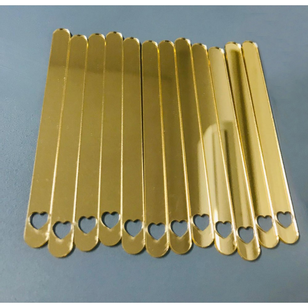 Set palete din acril aurii (20 buc) 15108 CSL