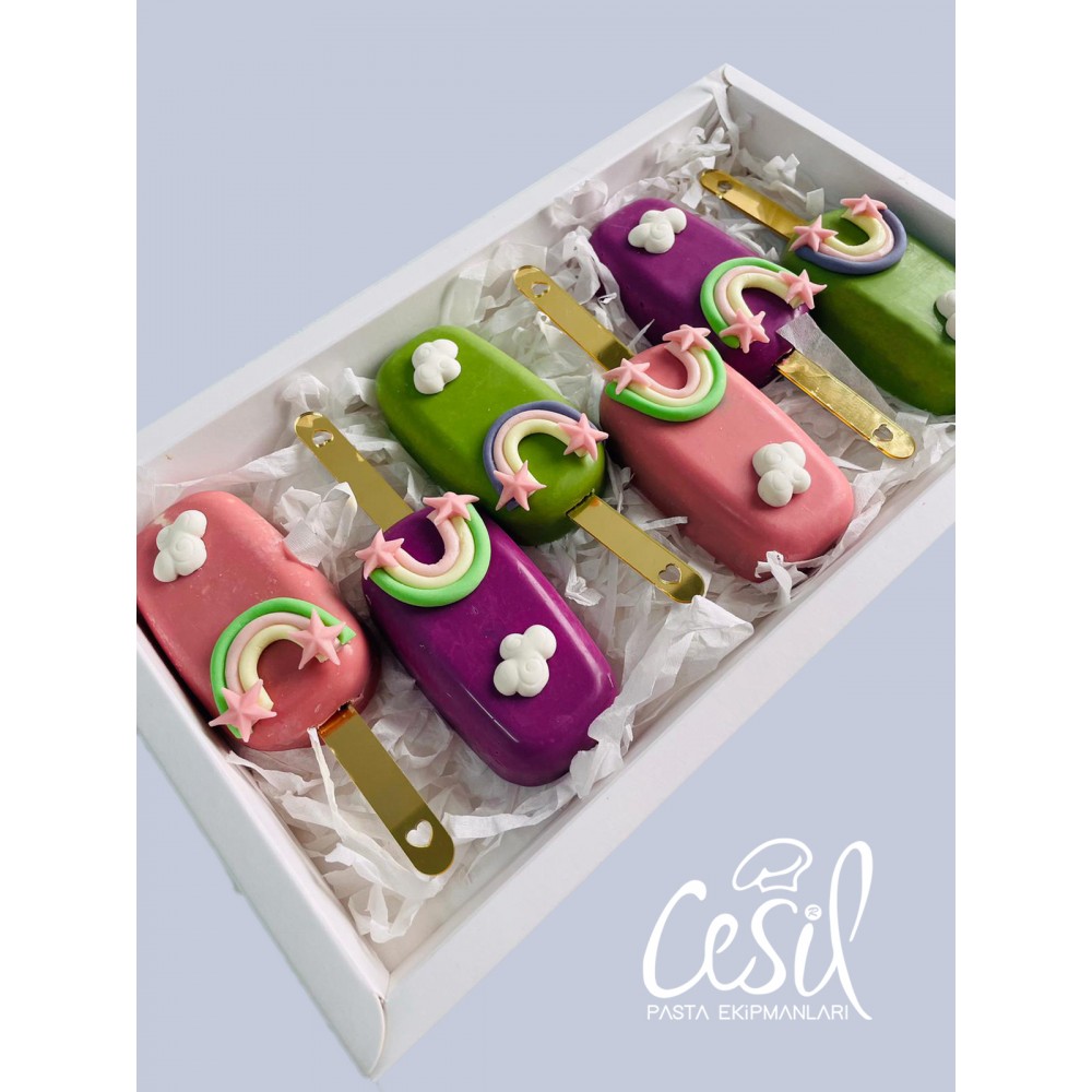 Set palete din acril aurii (20 buc) 15108 CSL