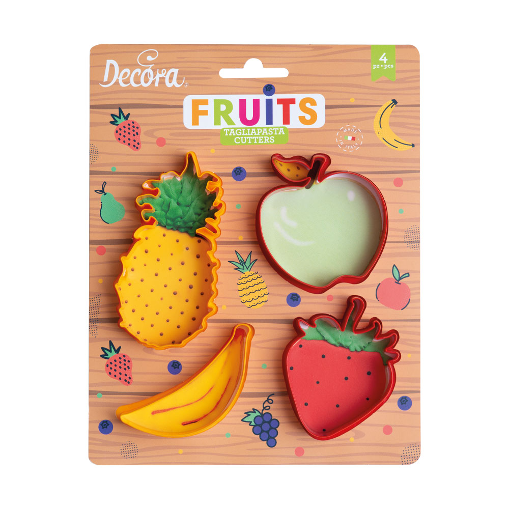 Set 4 decupatoare fructe 0255041 DER