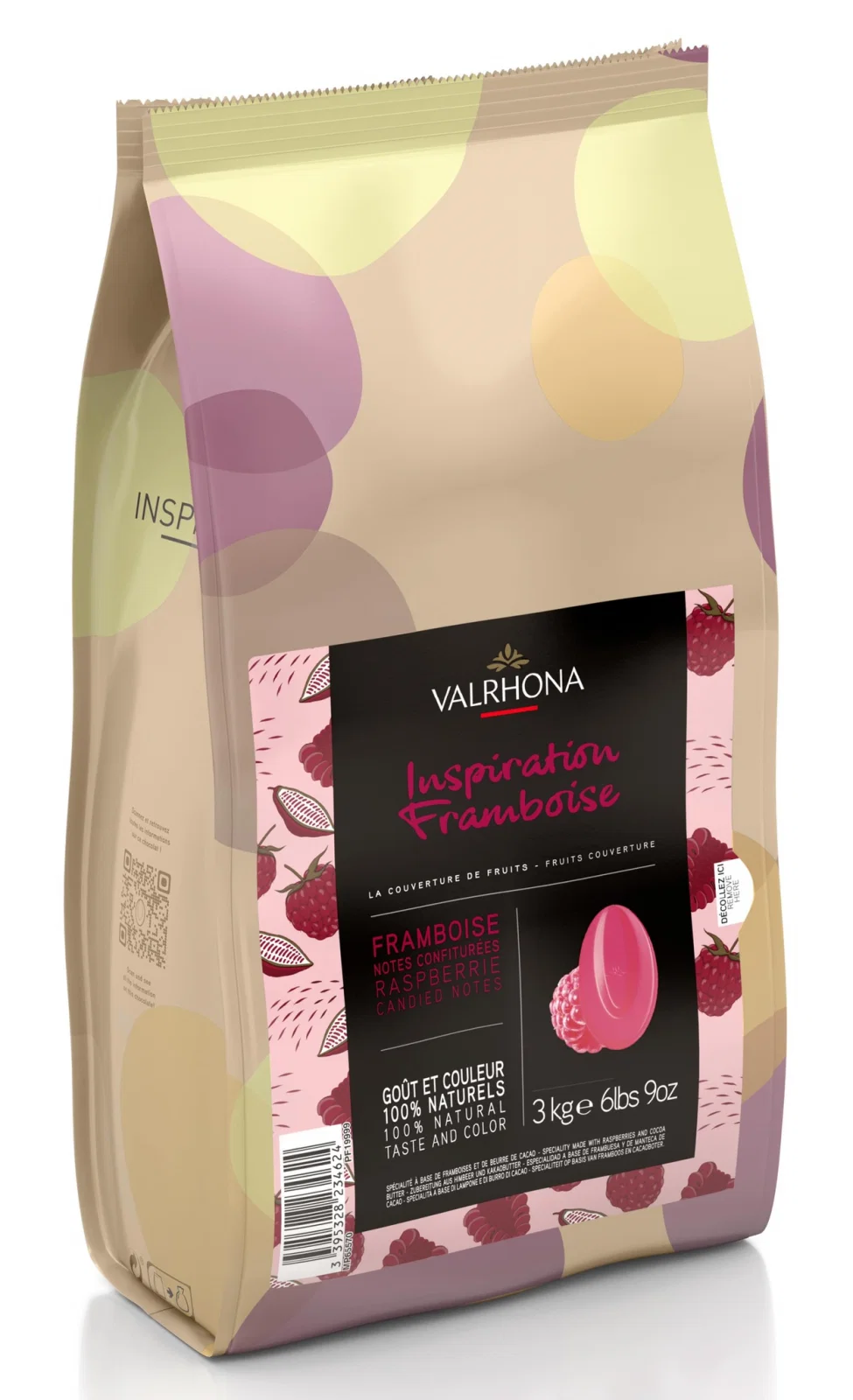 Ciocolata zmeura INSPIRATION, 3 kg Valrhona