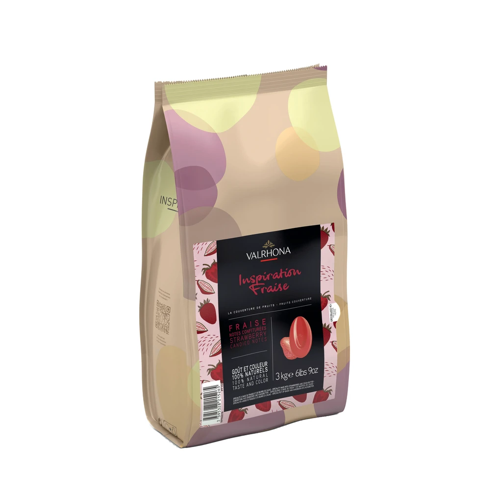 Ciocolata capșuni INSPIRATION, 3 kg Valrhona