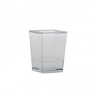 Pahar din plastic patrat PMOCU002 (100 buc)