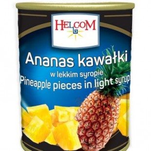 Ananas in sirop 580 ml 24 borcane/cutia Helcom GT