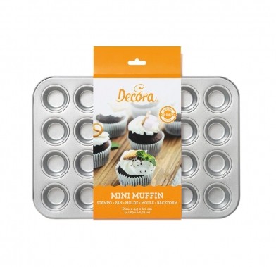 Forma de copt mini muffin 24 cups 38,5 x 26 x 2 H cm 0070035 DER