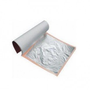 Frunze argint comestibile 86x86mm 5buc/set 9570105 DER
