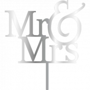 Topper - MR&MRS/Silver 155x180 mm 14050 CSL