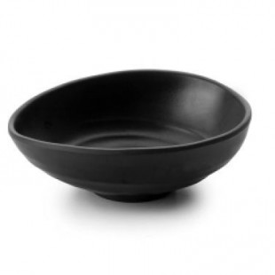 Bol oval negru 17x13x5 cm Vol. 0.4 L 63368_LAC