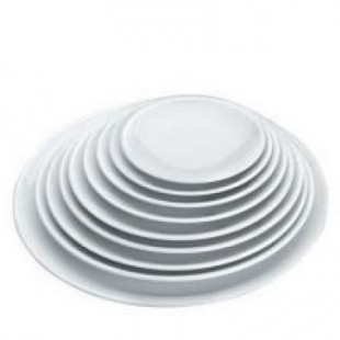 Platou rotund alb d 25,4 cm H 2,9 cm 62764_LAC