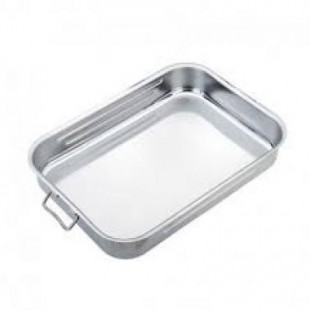 Tava cuptor inox cu minere 45x32x7,5 cm 61545_LAC