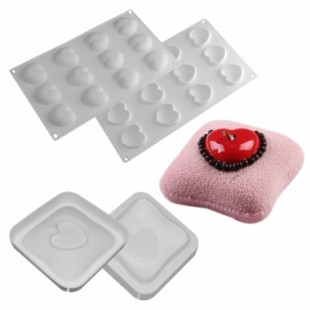 Forma din silicon perna cu inima 26032 CSL