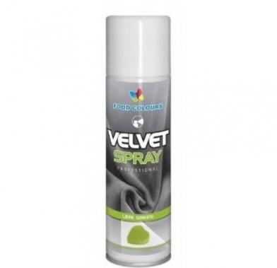 Colorant spray alimentar 250ml VELVET Verde deschis-lime V25 FC
