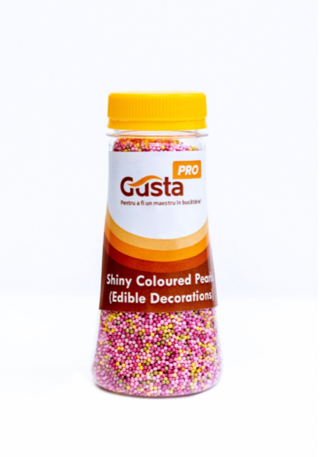 Perle din zahar multicolor 1mm  GustaPro 150g