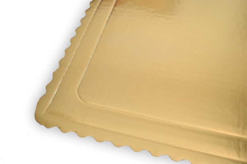 Platou auriu dreptunghiular din carton 30x40 cm 100 buc(4x25) 3CA2330402_BND