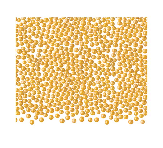 Perle aurii din zahar 4mm 200 gr. GPR