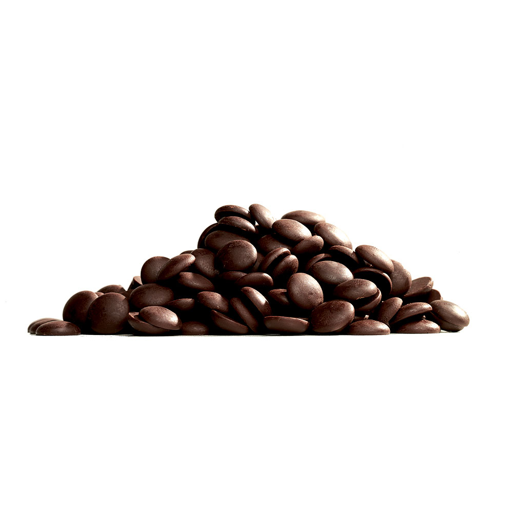 Pastile din ciocolata neagra Belgiana 70,5%  250 gr.